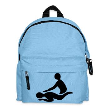 Massage - Kinder Rucksack - Hellblau - Vorne