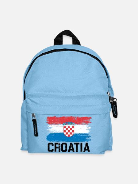 Kroatien Flagge - Kinder Rucksack - Hellblau