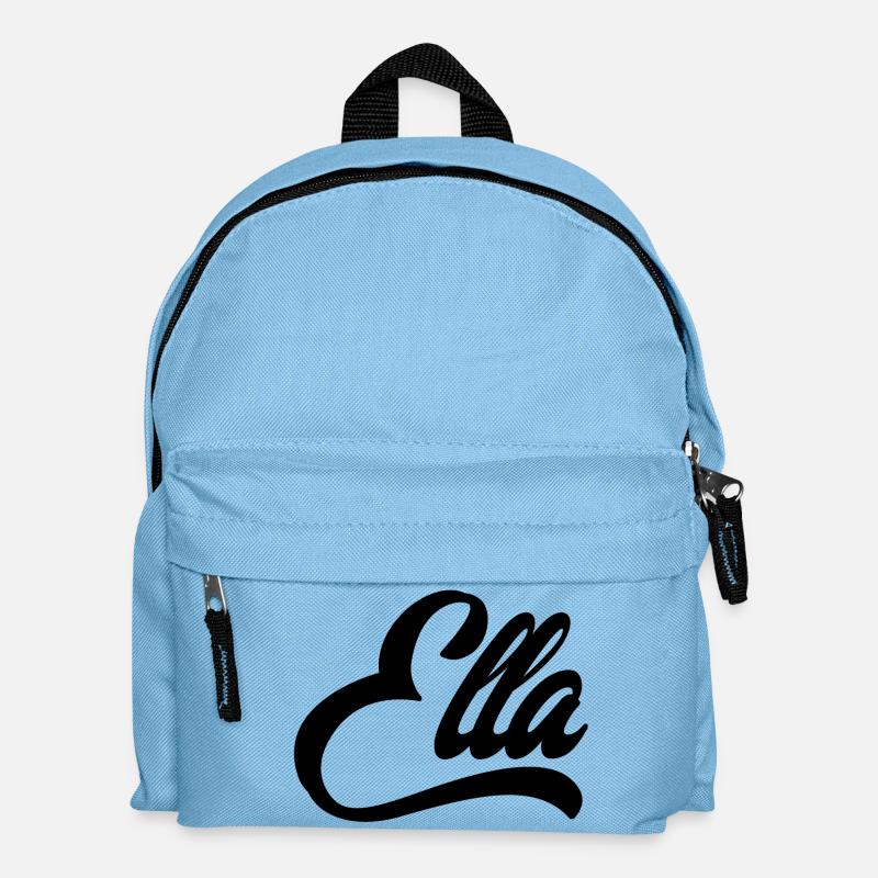 Name Ella Abstrakte Farbexplosion aufdruck - Kinder Rucksack - Hellblau