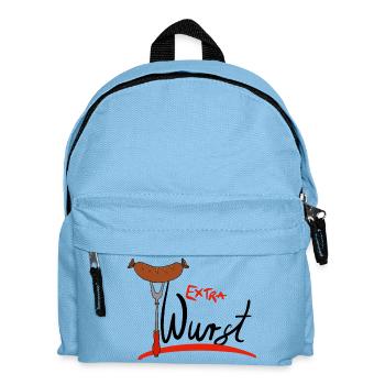 Extra Wurst Barbecue Humor - Kinder Rucksack - Hellblau - Vorne