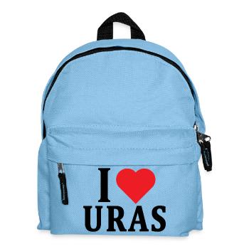 T-shirt J’adore Uras t-shirt Sardaigne idée cadeau - Sac à dos Enfant - bleu clair - Devant