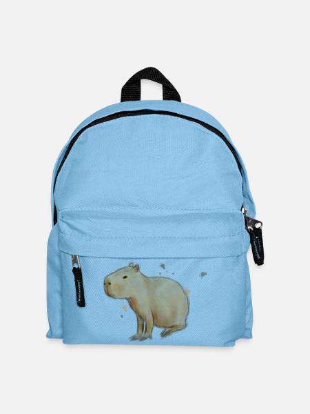 Capybara - Kinder Rucksack - Hellblau