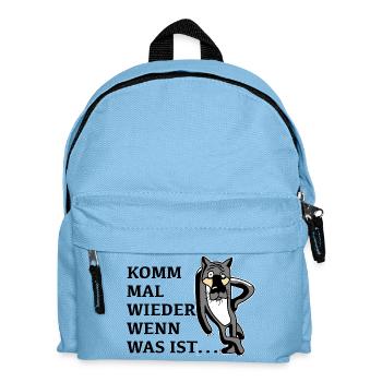 Russisch Russland Zeichentrickfilm Geschenk UDSSR - Kinder Rucksack - Hellblau - Vorne