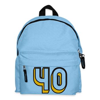 40 JAHRE. 40-jähriges Jubiläum. GEBURTSTAG 40 JAHRE. 40 - Kinder Rucksack - Hellblau - Vorne