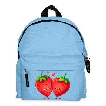 Erdbeere, ich kann keine Erdbeere haben - Kinder Rucksack - Hellblau - Vorne