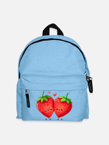 Erdbeere, ich kann keine Erdbeere haben - Kinder Rucksack - Hellblau