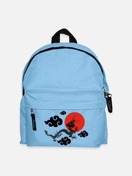 Der Flug des Schwarzen Drachen - Kinder Rucksack - Hellblau