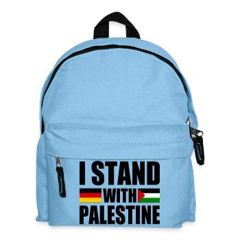 I stand with palestine - Sac à dos Enfant - bleu clair - Devant