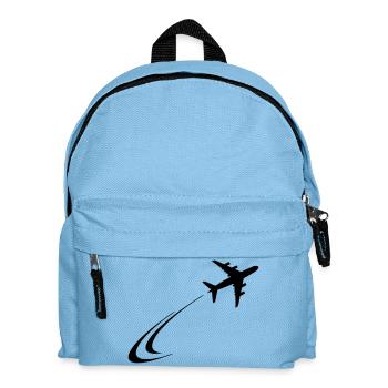 Plane flies away - Kids' Backpack - light blue - Front