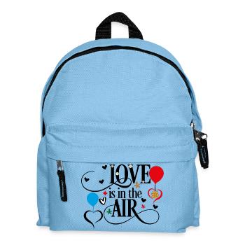 Liebe liegt in der Luft - Kinder Rucksack - Hellblau - Vorne
