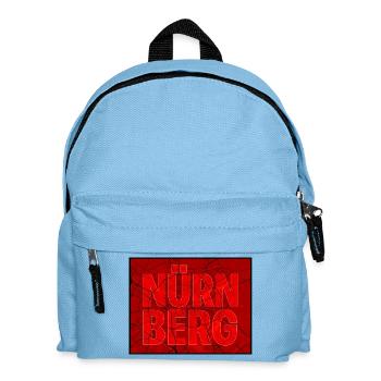 Nuremberg Contours Red - Kids' Backpack - light blue - Front
