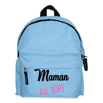 FÊTE DES MÈRES. BONNE FÊTE MAMAN. MAMAN - Sac à dos Enfant - bleu clair - Devant