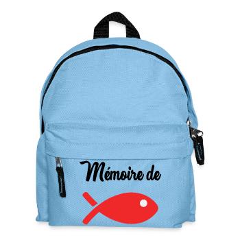 MEMOIRE POISSON ROUGE - Sac à dos Enfant - bleu clair - Devant