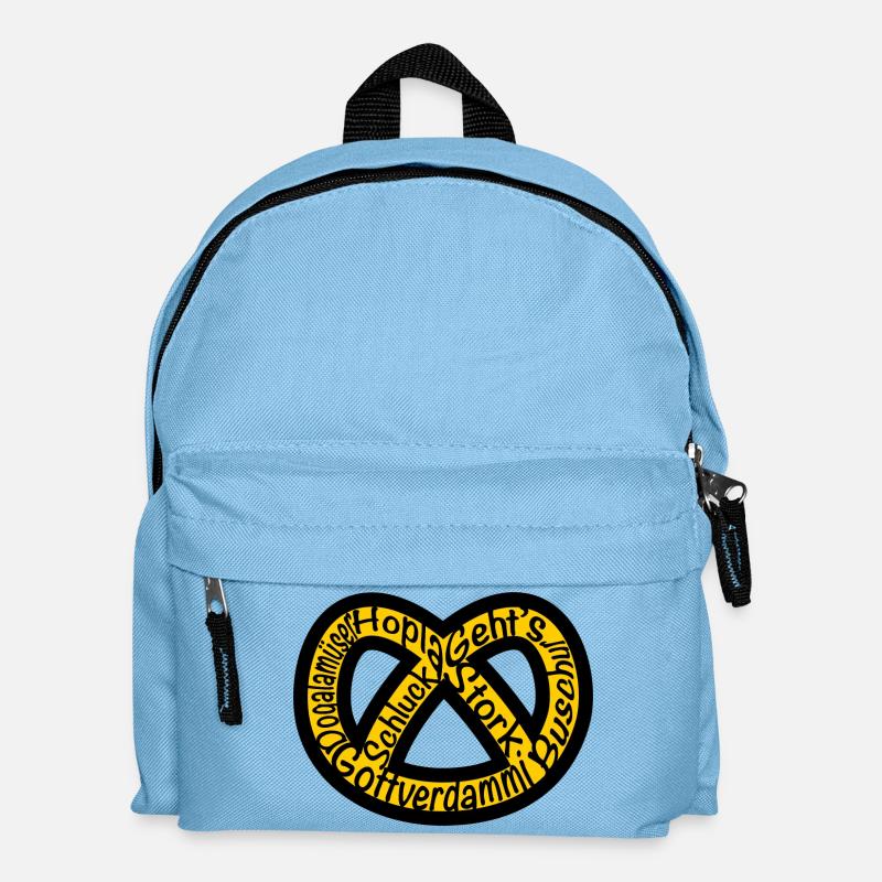 Bretzel Alsace Expression - Sac à dos Enfant - bleu clair