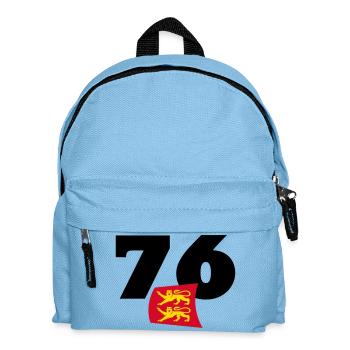 Seine-Maritime - Normandie - Frankreich - Kinder Rucksack - Hellblau - Vorne
