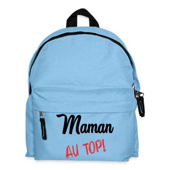 MAMAN. FÊTE DES MÈRES. BONNE FÊTE MAMAN - Sac à dos Enfant - bleu clair - Devant
