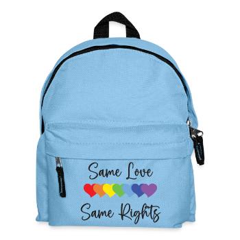 LGBTQ Pride Month - Gleiche Liebe, gleiche Rechte - Kinder Rucksack - Hellblau - Vorne