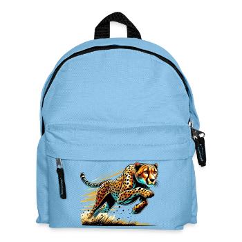Cheetah - Kids' Backpack - light blue - Front