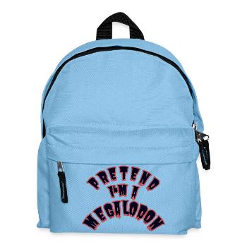 Pretend I'm a Megalodon – Shark Costume - Kids' Backpack - light blue - Front