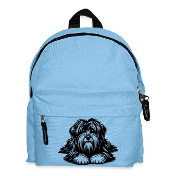 Tibetan Terrier - Kids' Backpack - light blue - Front