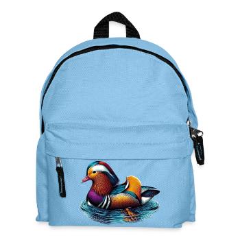 Mandarin duck - Kids' Backpack - light blue - Front