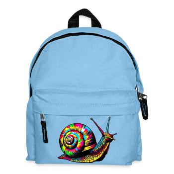 Snail - Kids' Backpack - light blue - Front