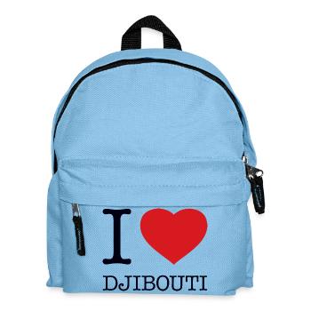 I LOVE DJIBOUTI Dschibuti - Kids' Backpack - light blue - Front