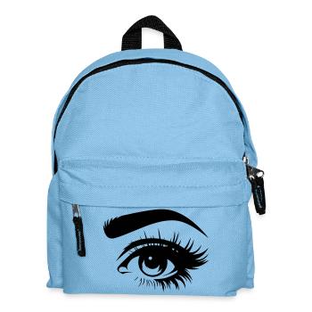 Silhouette d’œil monochrome - Sac à dos Enfant - bleu clair - Devant