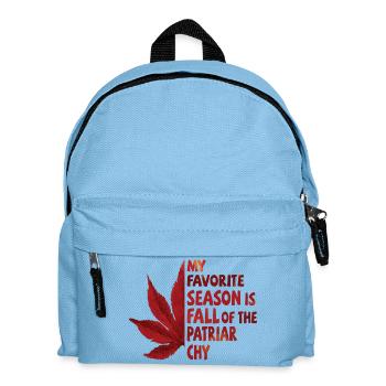 Ma saison préférée est La Chute du Patriarcat - Sac à dos Enfant - bleu clair - Devant