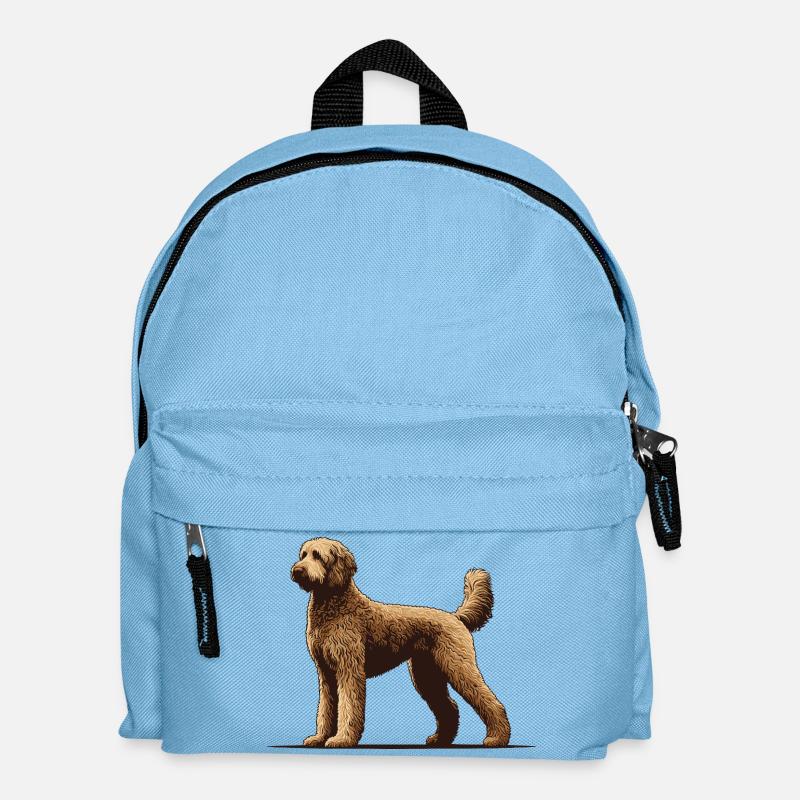 Labradoodle - Kinder Rucksack - Hellblau