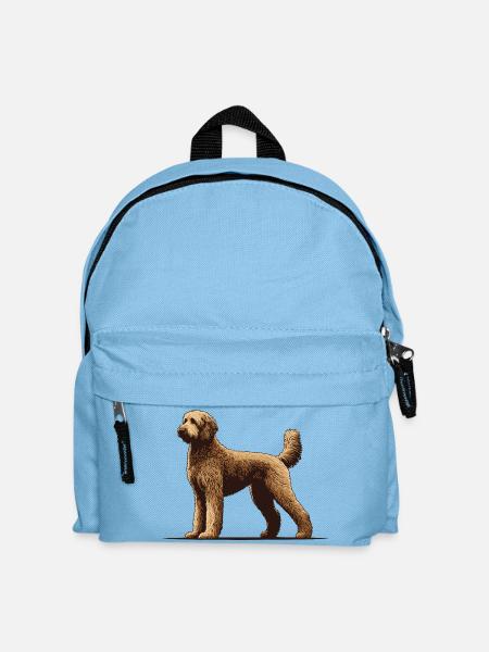 Labradoodle - Kinder Rucksack - Hellblau