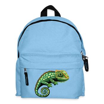 Chamäleon - Kinder Rucksack - Hellblau - Vorne