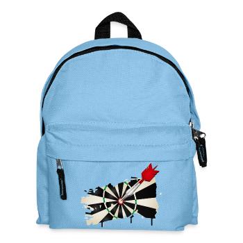 Graffiti style dartboard with hit - Kids' Backpack - light blue - Front