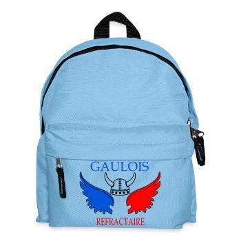 Dreifarbige Flügel der refraktären Gallier - Kinder Rucksack - Hellblau - Vorne