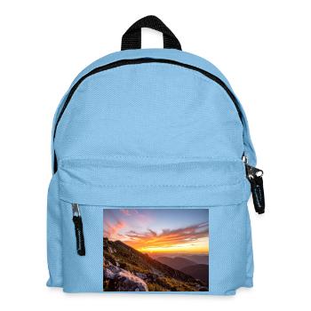 Coucher de soleil sur la montagne - Sac à dos Enfant - bleu clair - Devant