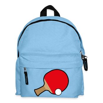 Table Tennis Illustration - Kids' Backpack - light blue - Front