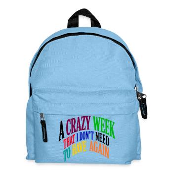 Citation de motivation dynamique pour une semaine folle - Sac à dos Enfant - bleu clair - Devant