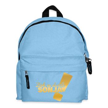 Vorname Sonja - Kinder Rucksack - Hellblau - Vorne