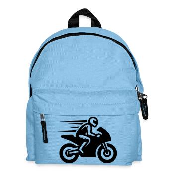 Moto de course Moto Moto Machine de course - Sac à dos Enfant - bleu clair - Devant