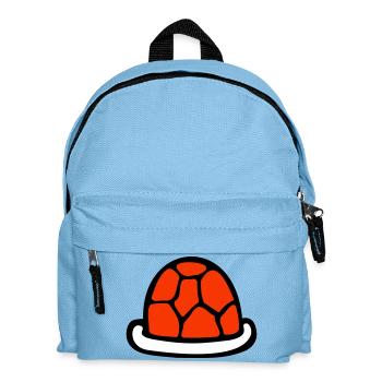 Schildkrötenpanzer ohne Schildkröte süß Panzer - Kinder Rucksack - Hellblau - Vorne