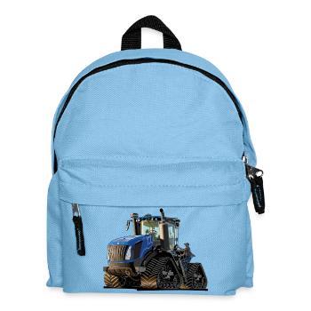 Tractor with crawler drive - Kids' Backpack - light blue - Front