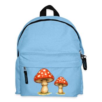 Roter Fliegenpilz Duo - Kinder Rucksack - Hellblau - Vorne
