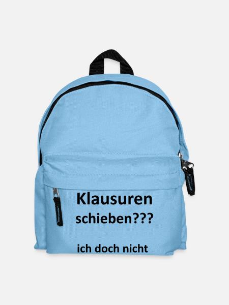 University Saying "Pushing Exams" Gift, Students - Kids' Backpack - light blue