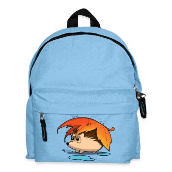 Hérisson sous parapluie feuillu - Sac à dos Enfant - bleu clair - Devant
