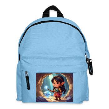 Elven Heroine in the Crystal Path - Kids' Backpack - light blue - Front