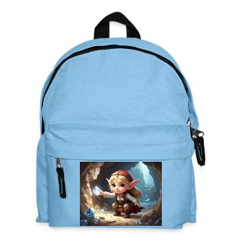 Kleiner Elfen-Diamantenschatz - Kinder Rucksack - Hellblau - Vorne