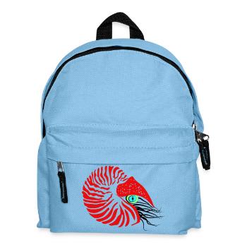 Pearl boat, ammonite, cephalopod, nautilus - Kids' Backpack - light blue - Front
