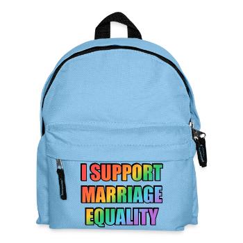 Je soutiens l’égalité du mariage - Sac à dos Enfant - bleu clair - Devant