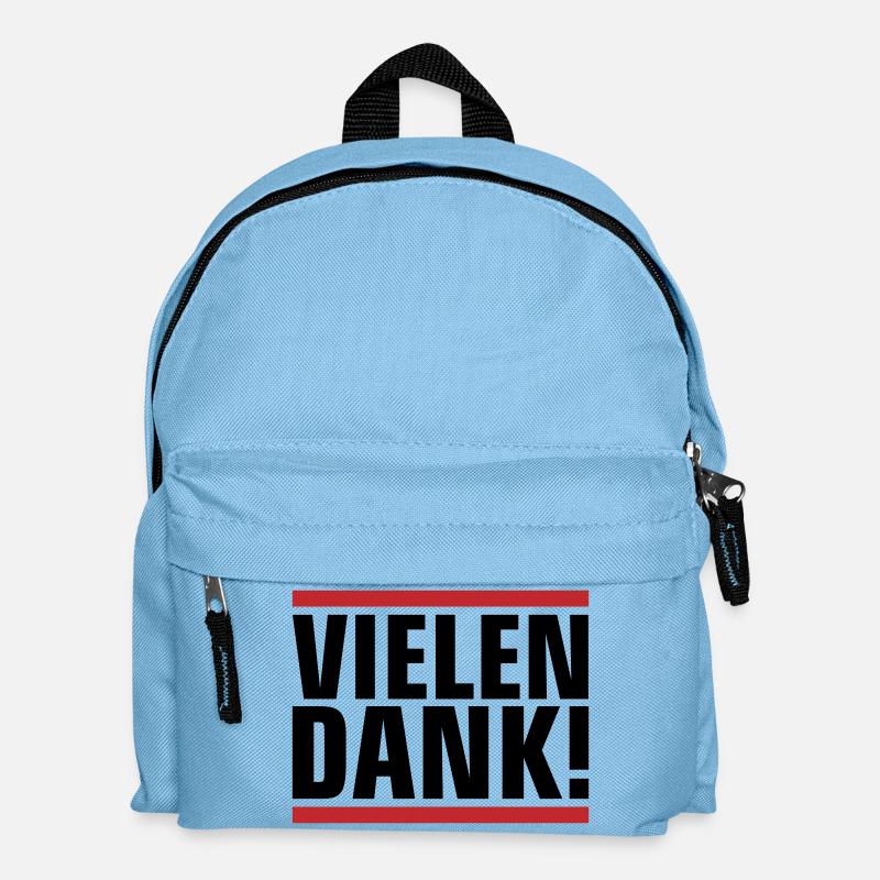 Vielen Dank Dankeschön - Kinder Rucksack - Hellblau