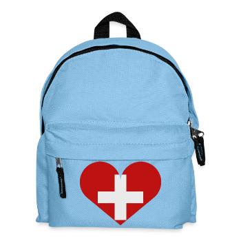 Swiss flag - Kids' Backpack - light blue - Front